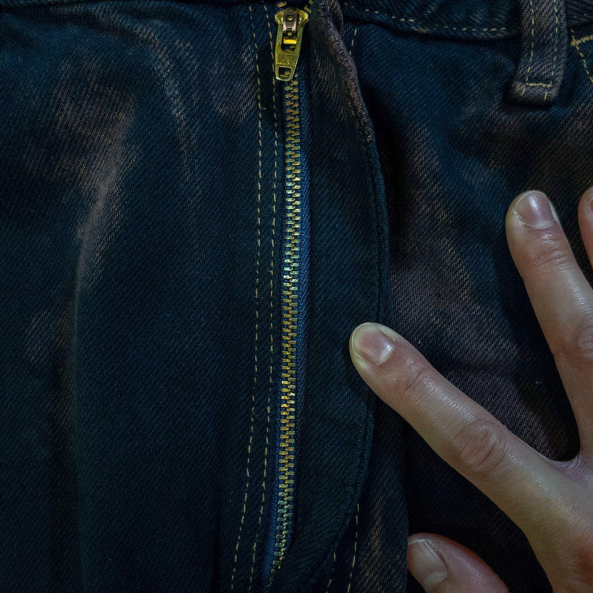 [メンズW35] 00年代 RUSTLER/ラスラー デニム ジーンズ タイダイ染め