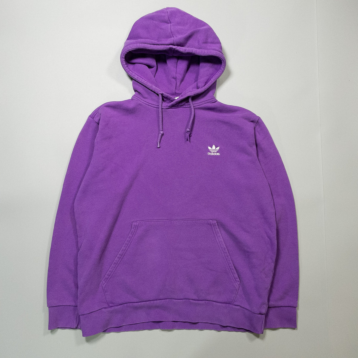 [メンズXL] 00年代 adidas/アディダス スウェット トレーナー ワンポイント