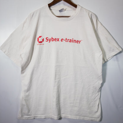 [メンズL] 90年代 ロゴT Tシャツ Sybex e-trainer 企業T