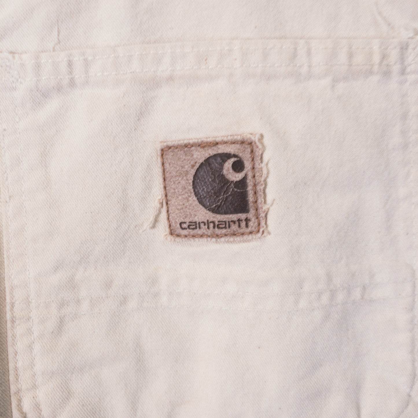 ペインターショーツ W34 ホワイト ダック地 Carhartt/カーハート