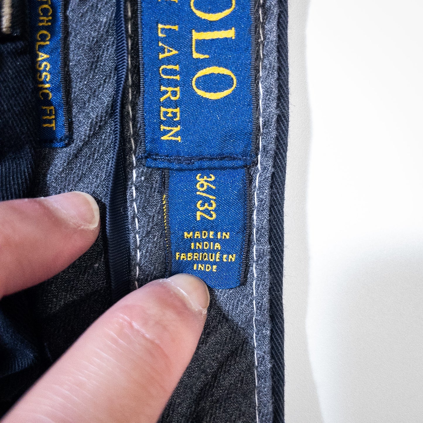 [メンズW35] 00年代 Polo Ralph Lauren/ポロラルフローレン チノパン 黒染め