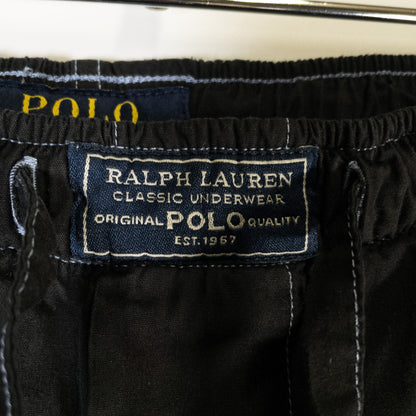 [メンズW30] 00年代 Polo Ralph Lauren/ポロラルフローレン イージーパンツ スリーピングパンツ 黒染め