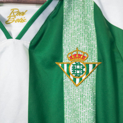 Real Betis レアルベティス サッカーユニフォーム M グリーン ストライプ