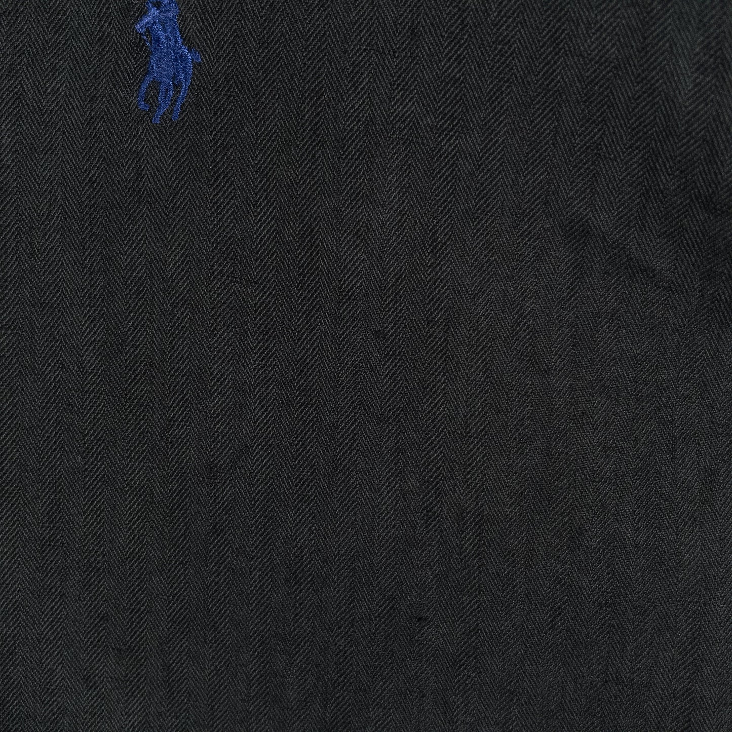 [メンズ3XL] 90〜00年代 Polo by Ralph Lauren/ポロバイラルフローレン 半袖シャツ リネン シルク 開襟シャツ 黒染め