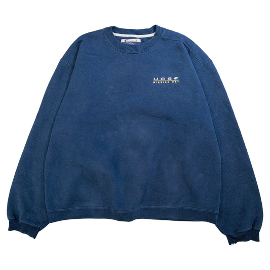 [メンズXXL] 90〜00年代 Champion/チャンピオン スウェット トレーナー UCSF MISSION BAY カレッジ フェード
