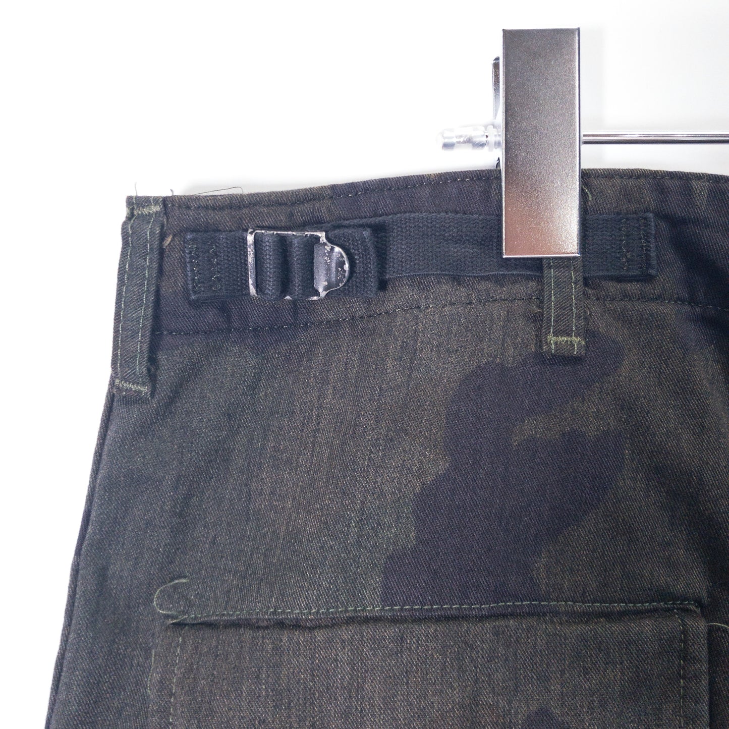 [メンズW37] 00年代 ワークパンツ BDU ミリタリーパンツ 黒染め