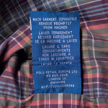 [メンズXL] 90〜00年代 Polo by Ralph Lauren/ポロバイラルフローレン スイングトップ 裏地チェック スポーツジャケット