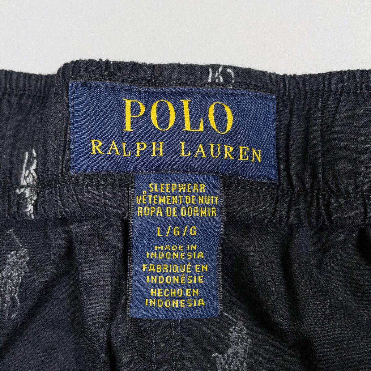 [メンズL] 00年代 Polo Ralph Lauren/ポロラルフローレン イージーパンツ ポニー総柄 パジャマパンツ