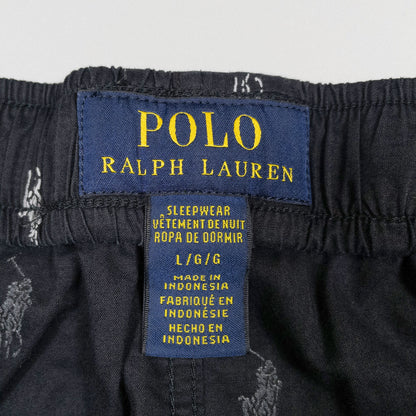 [メンズL] 00年代 Polo Ralph Lauren/ポロラルフローレン イージーパンツ ポニー総柄 パジャマパンツ