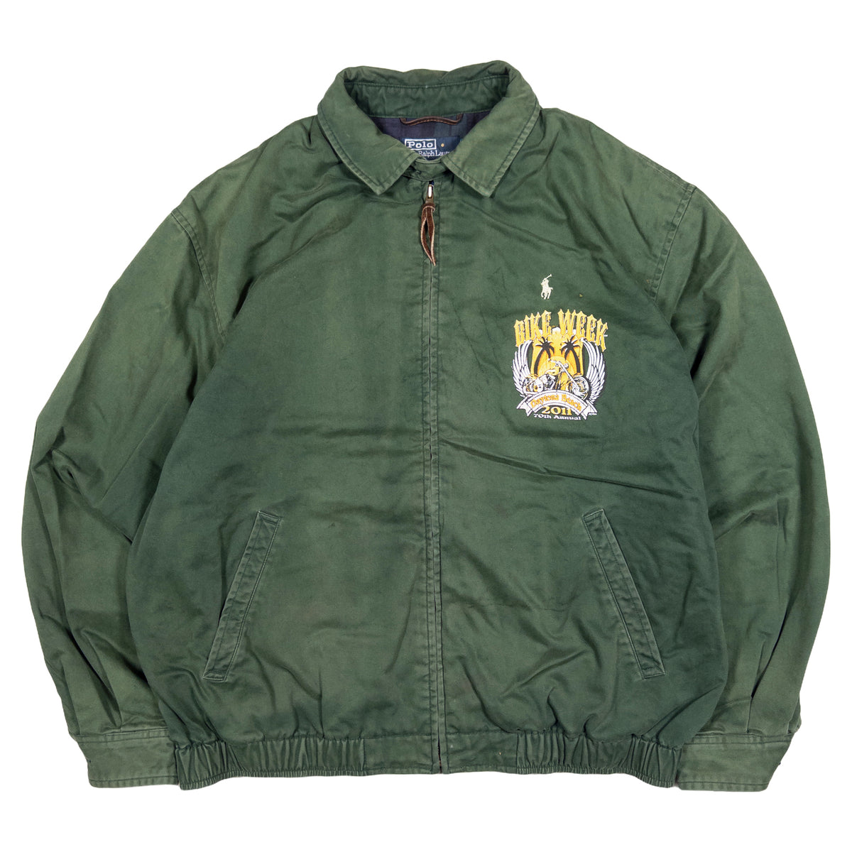 [メンズXL] 00年代 Polo by Ralph Lauren/ポロバイラルフローレン スイングトップ BIKE WEEK スポーツジャケット