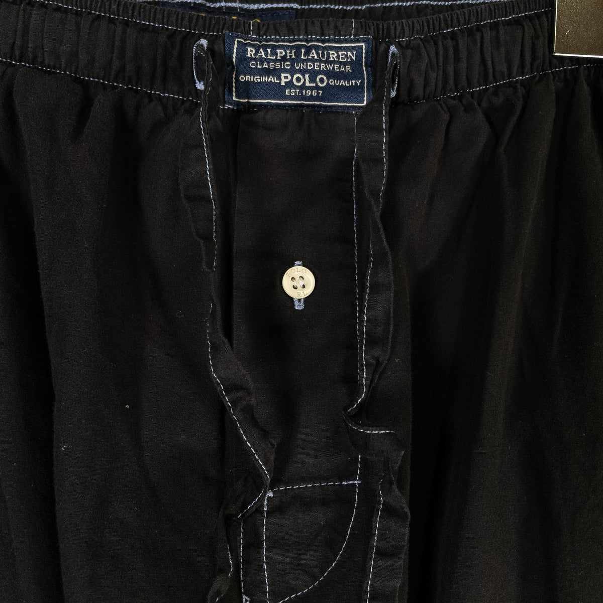 [メンズW30] 00年代 Polo Ralph Lauren/ポロラルフローレン イージーパンツ スリーピングパンツ 黒染め