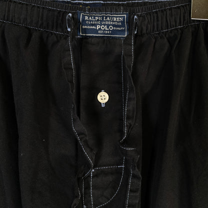 [メンズW30] 00年代 Polo Ralph Lauren/ポロラルフローレン イージーパンツ スリーピングパンツ 黒染め
