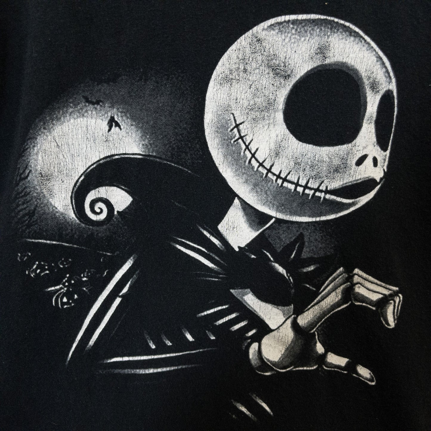 ナイトメアー・ビフォア・クリスマス Tシャツ L ブラック プリント tee styled