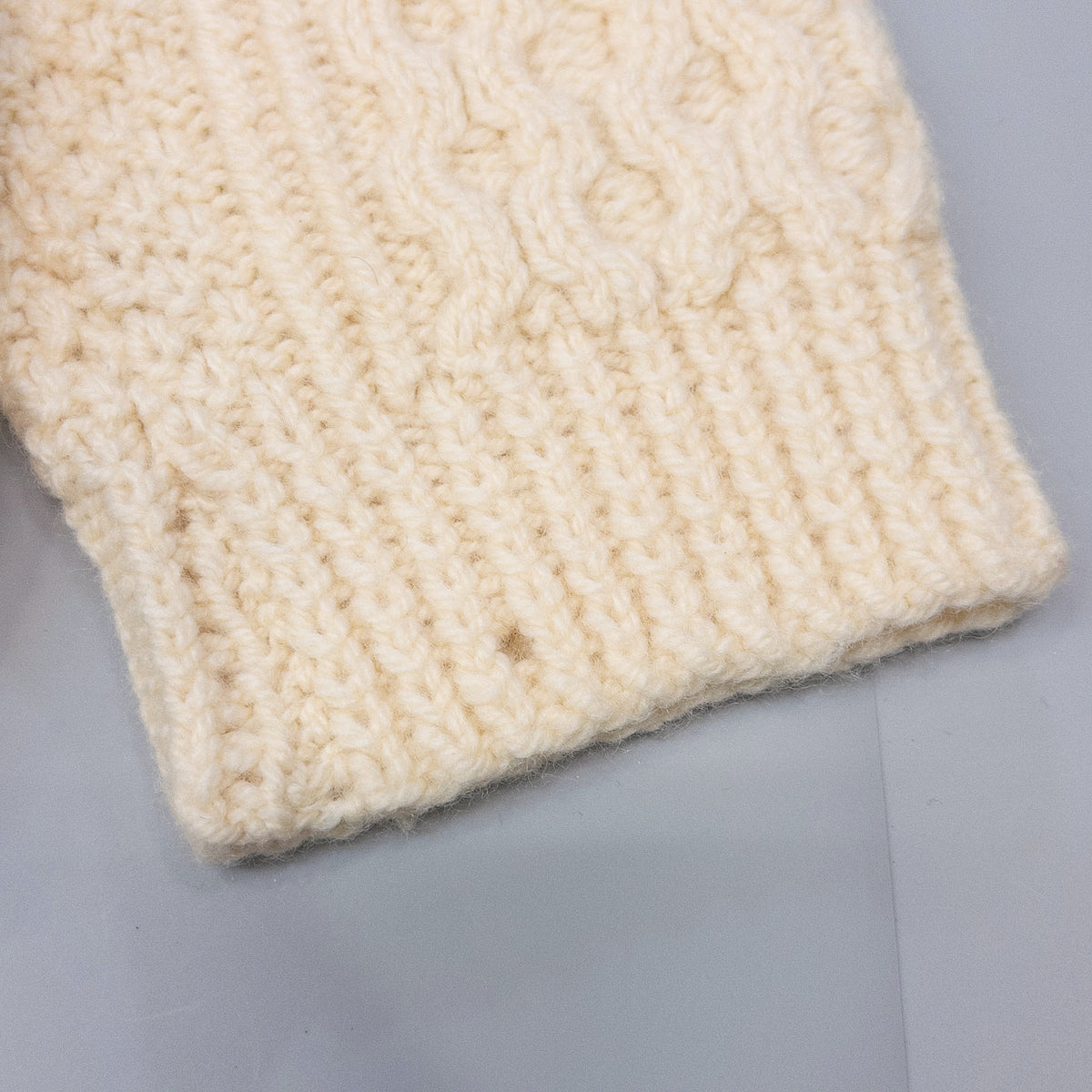 [メンズXL] irish Handknit Gansey ニット セーター ヴィンテージ ハンドニット ケーブルニット