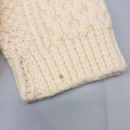 [メンズXL] irish Handknit Gansey ニット セーター ヴィンテージ ハンドニット ケーブルニット