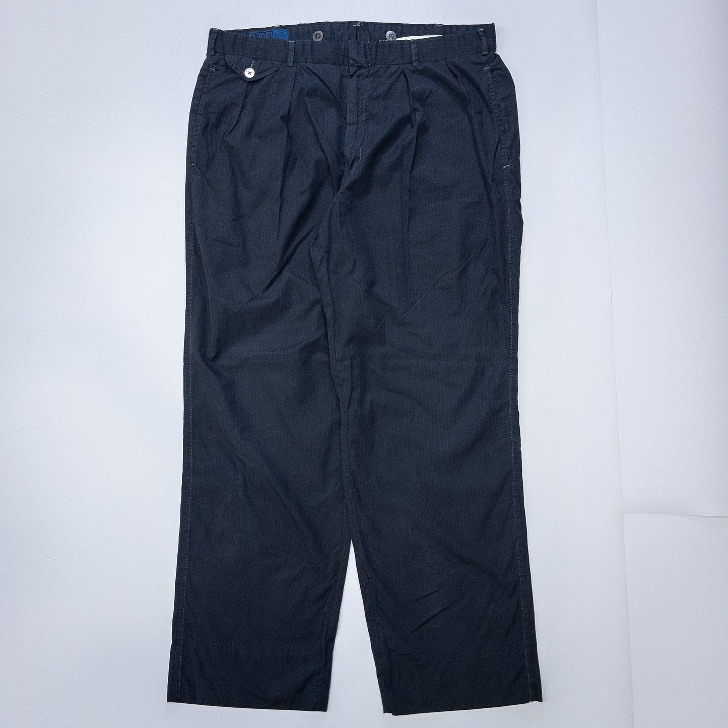 [メンズW32] 90〜00年代 Polo by Ralph Lauren/ポロバイラルフローレン スラックス 黒染め