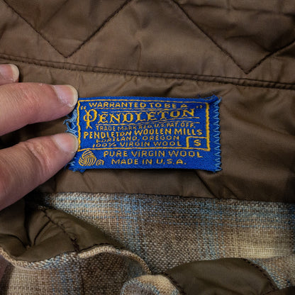 [メンズS] 70〜80年代 PENDLETON/ペンドルトン 長袖シャツ オンブレチェック ウールシャツ