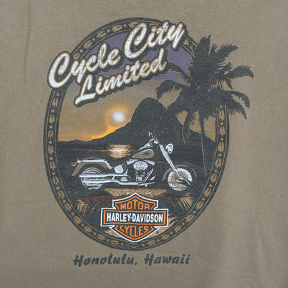 Harley-Davidson ハーレーダビッドソン Tシャツ XL ブラウン ロゴプリント