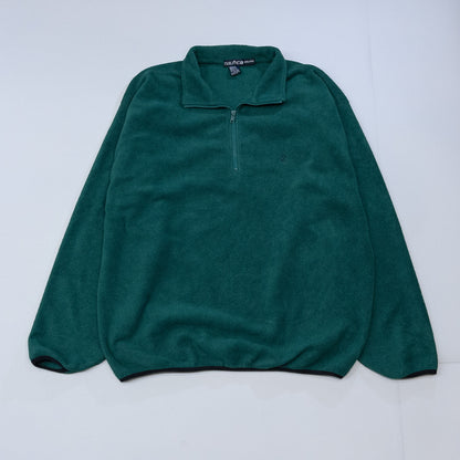 [メンズXXL] 90年代 Nautica/ノーティカ フリースジャケット ハーフジップ