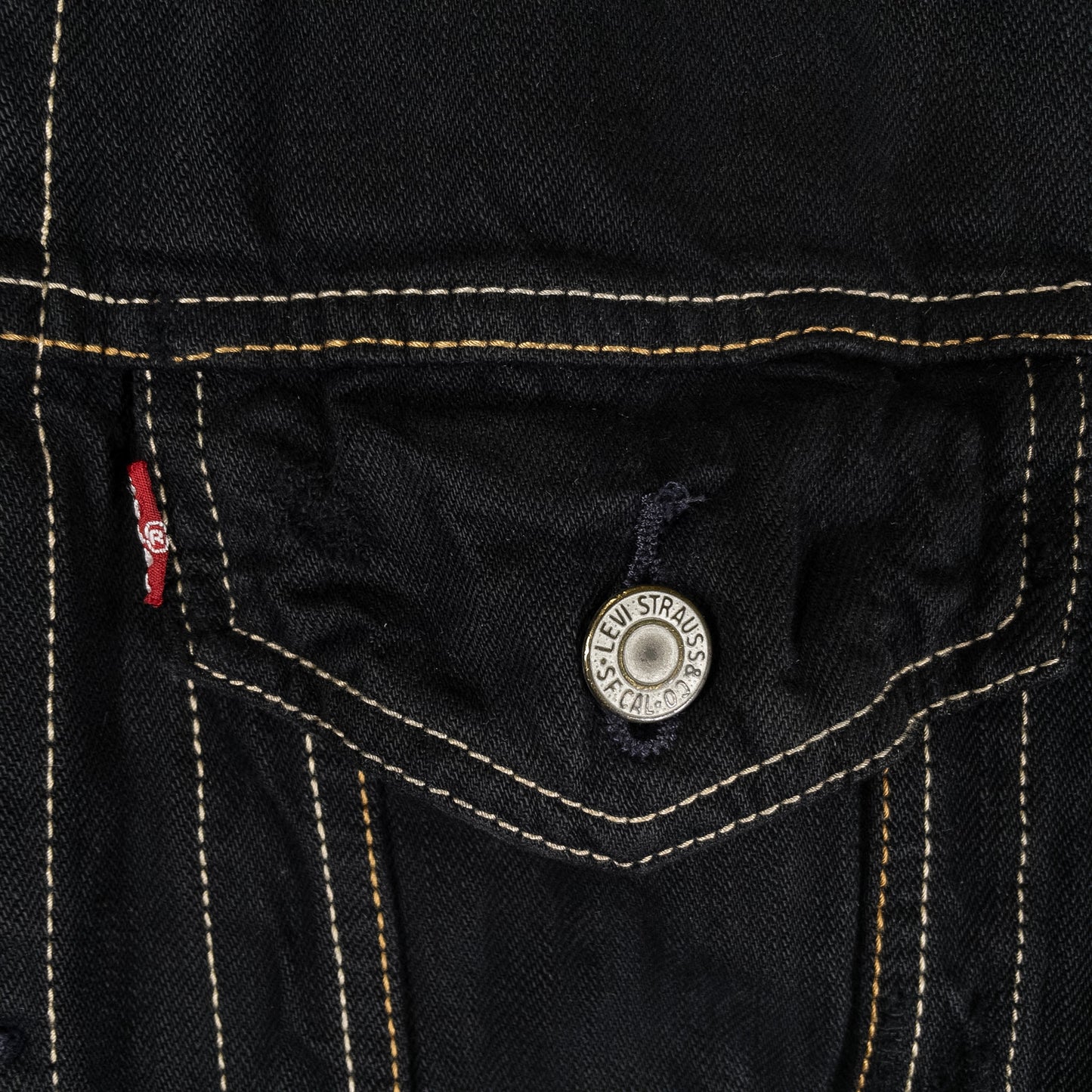 [メンズM] 00年代 Levi's/リーバイス Gジャン・デニムジャケット 黒染め