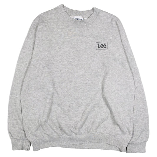 [メンズXL] 90〜00年代 Lee/リー スウェット トレーナー ワンポイント HEAVYWEIGHT