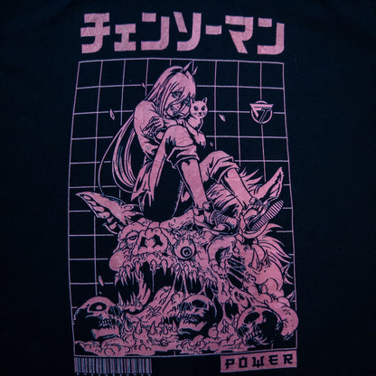 [メンズS] 00年代 Tシャツ アニメT チェンソーマン POWER パワー