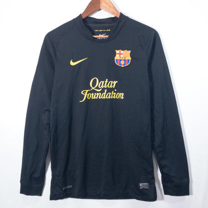 [メンズXS以下] 00年代 Nike/ナイキ 長袖シャツ ゲームシャツ サッカーユニフォーム FCバルセロナ メッシ 長袖