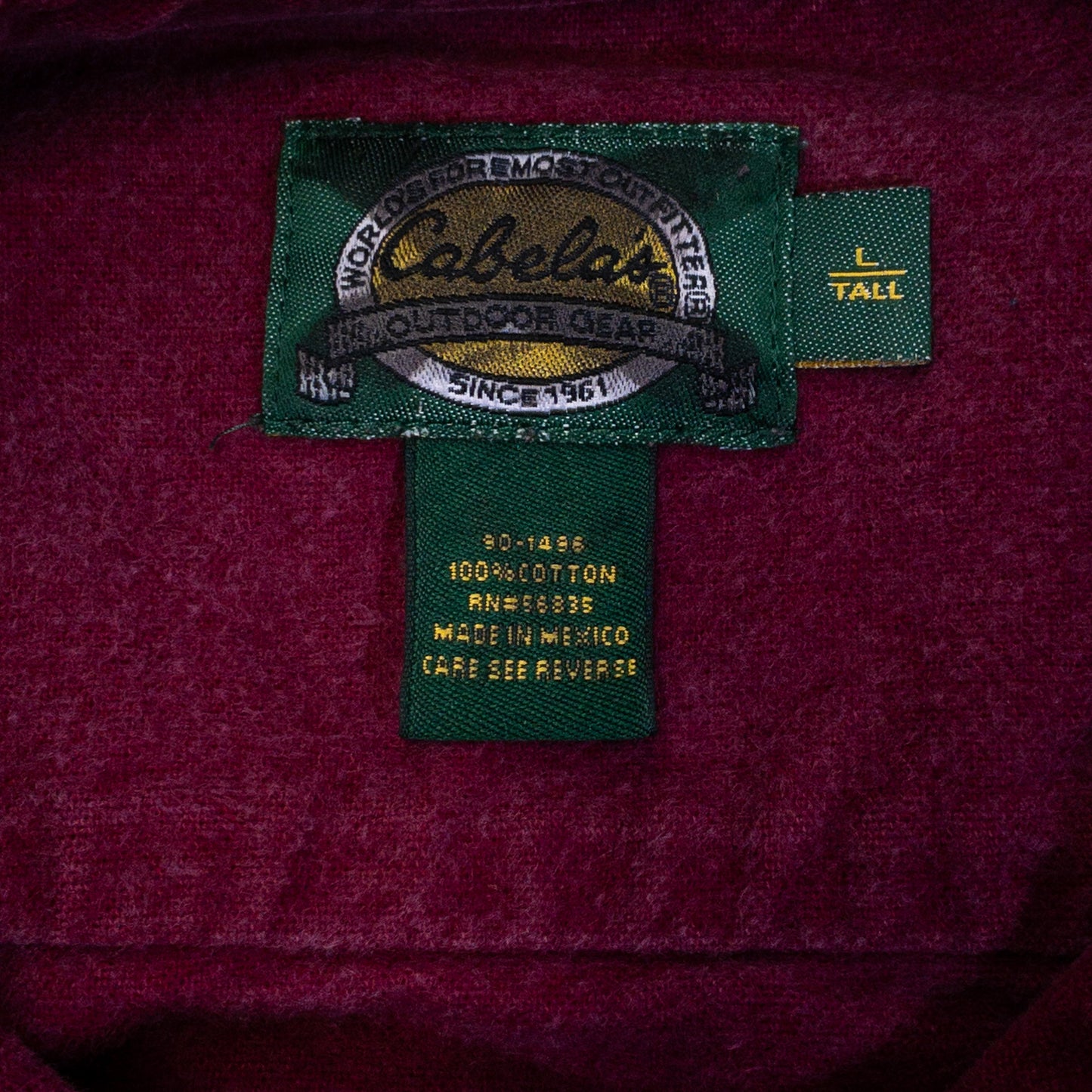 [メンズXL] 90〜00年代 Cabela's/カベラス ネルシャツ シャモアクロスシャツ ヘビーコットン