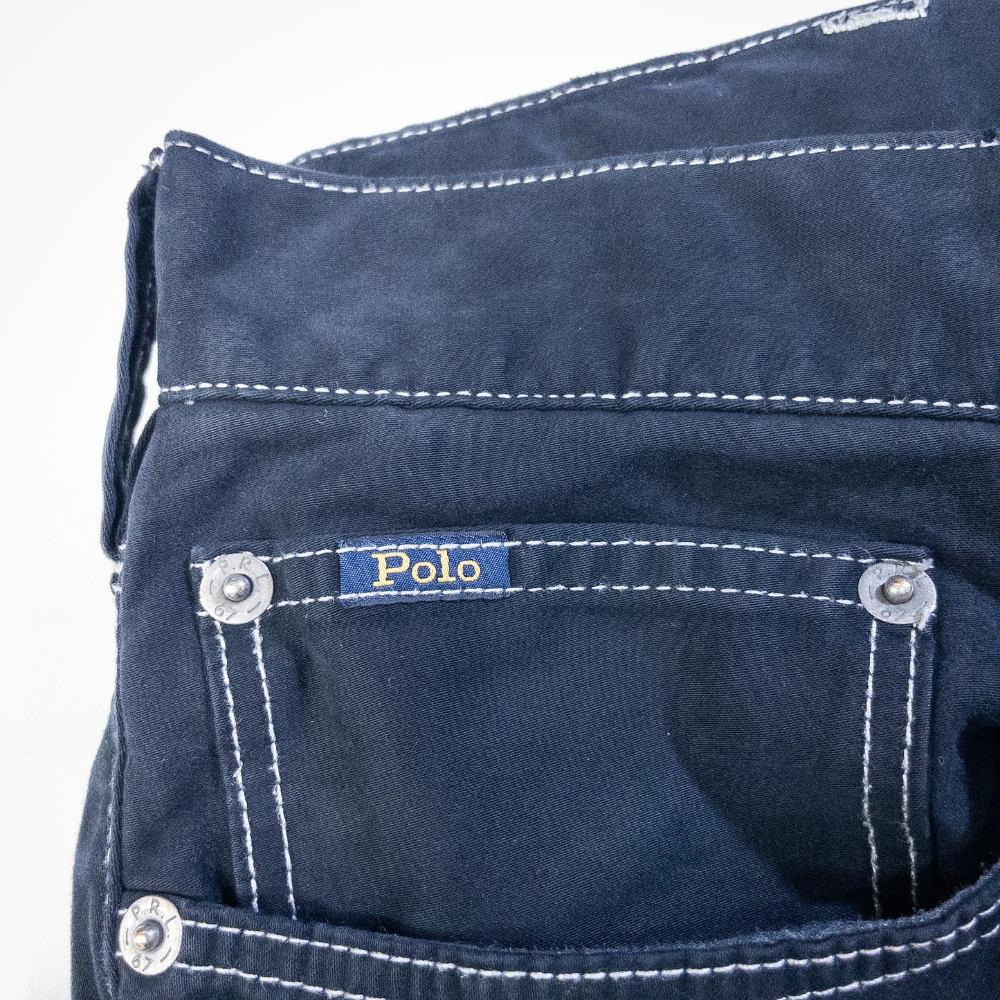 [メンズW36] 00年代 Polo Ralph Lauren/ポロラルフローレン チノパン 黒染め