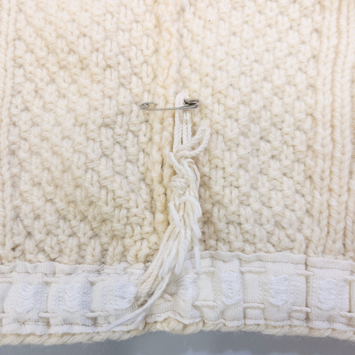 [メンズXL] irish Handknit Gansey ニット セーター ヴィンテージ ハンドニット ケーブルニット