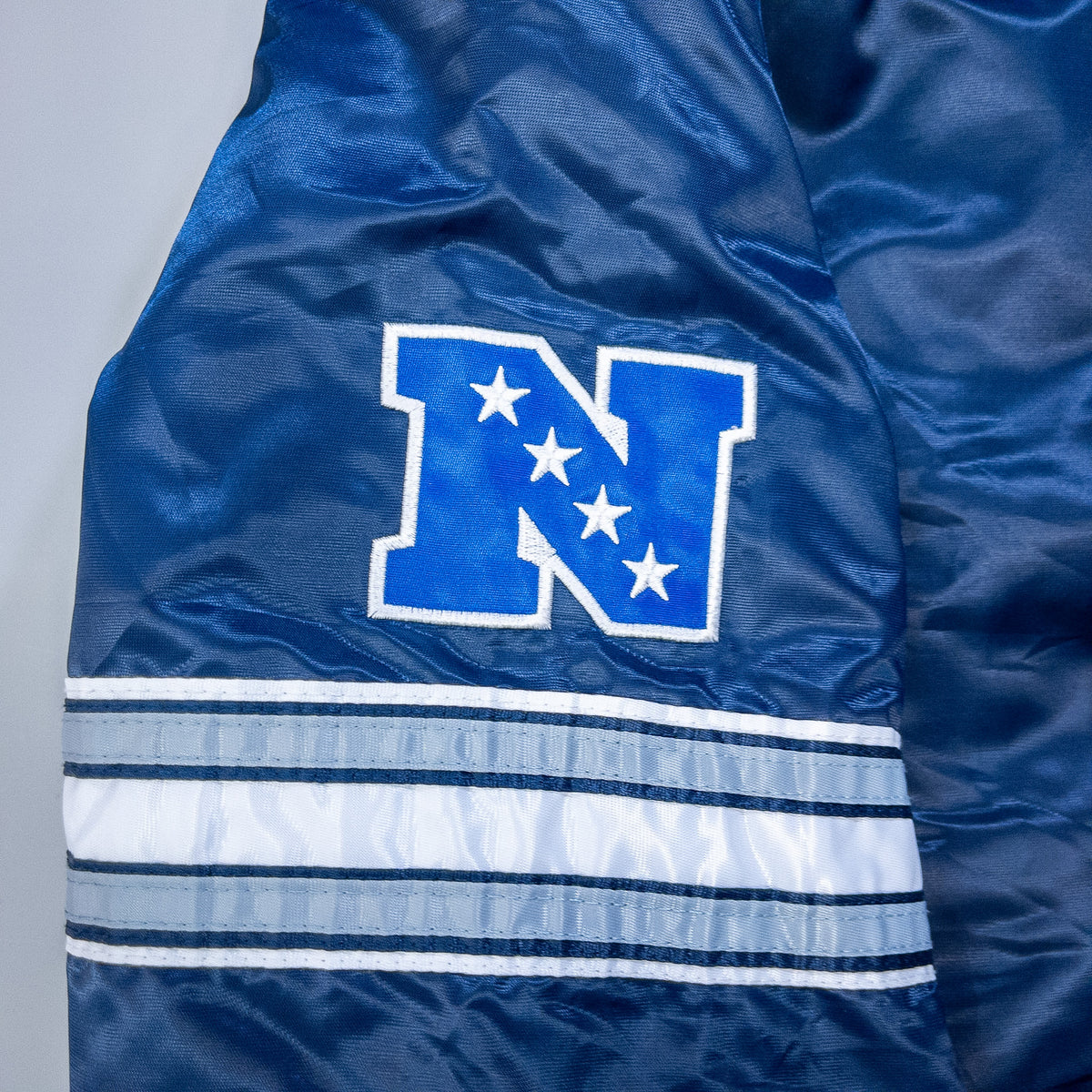 [メンズL] 00年代 STARTER/スターター スタジャン NFL COWBOYS ナイロンスタジャン アワードジャケット