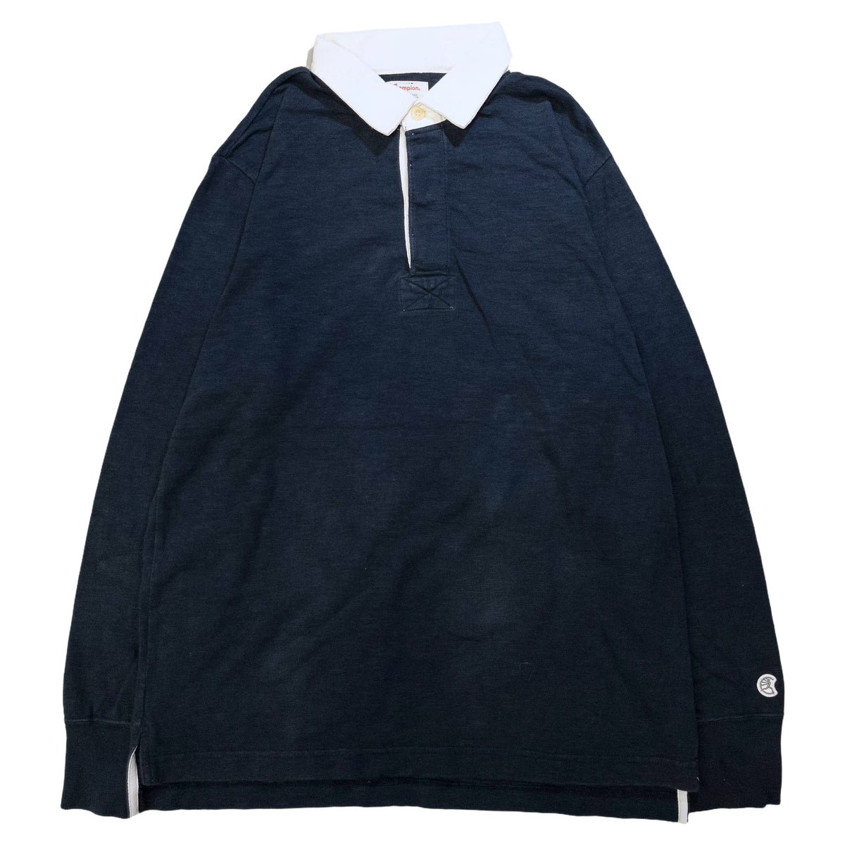 [メンズXL] 90〜00年代 Champion/チャンピオン 長袖Tシャツ 長袖ポロシャツ ランナーズタグ ラガーシャツ