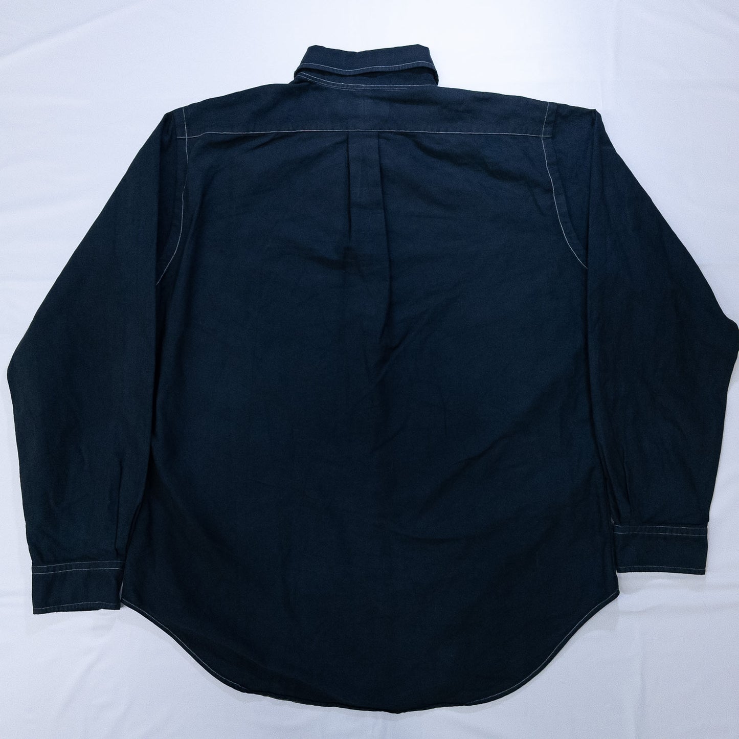 [メンズXL] 00年代 Ralph Lauren/ラルフローレン 長袖シャツ 黒染め