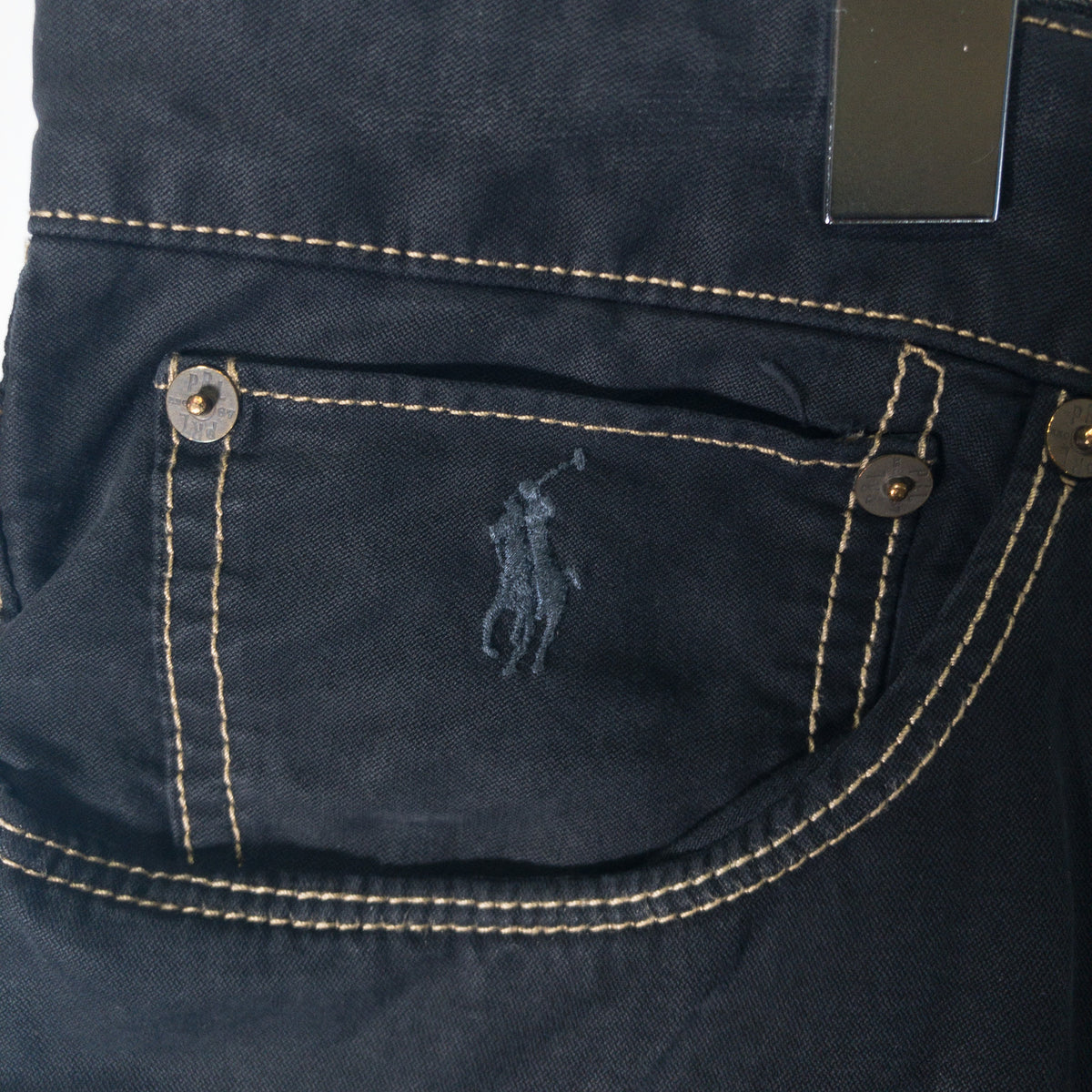 [メンズW37] 00年代 Polo Ralph Lauren/ポロラルフローレン チノパン 黒染め