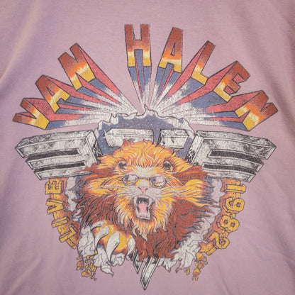 Van Halen バンド Tシャツ M ピンク バンドプリント Van Halen/ヴァン・ヘイレン