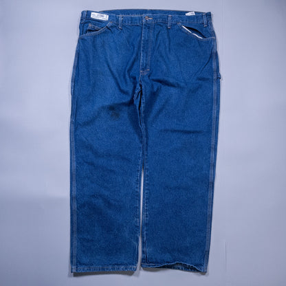 [メンズW45] 00年代 Dickies/ディッキーズ デニム ジーンズ ペインターパンツ オーバーサイズ