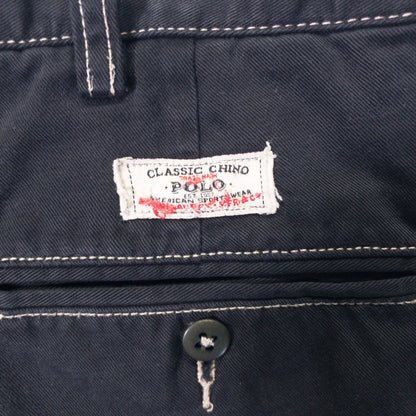 [メンズW33] 90〜00年代 Polo by Ralph Lauren/ポロバイラルフローレン チノパン HAMMOND PANT 黒染め