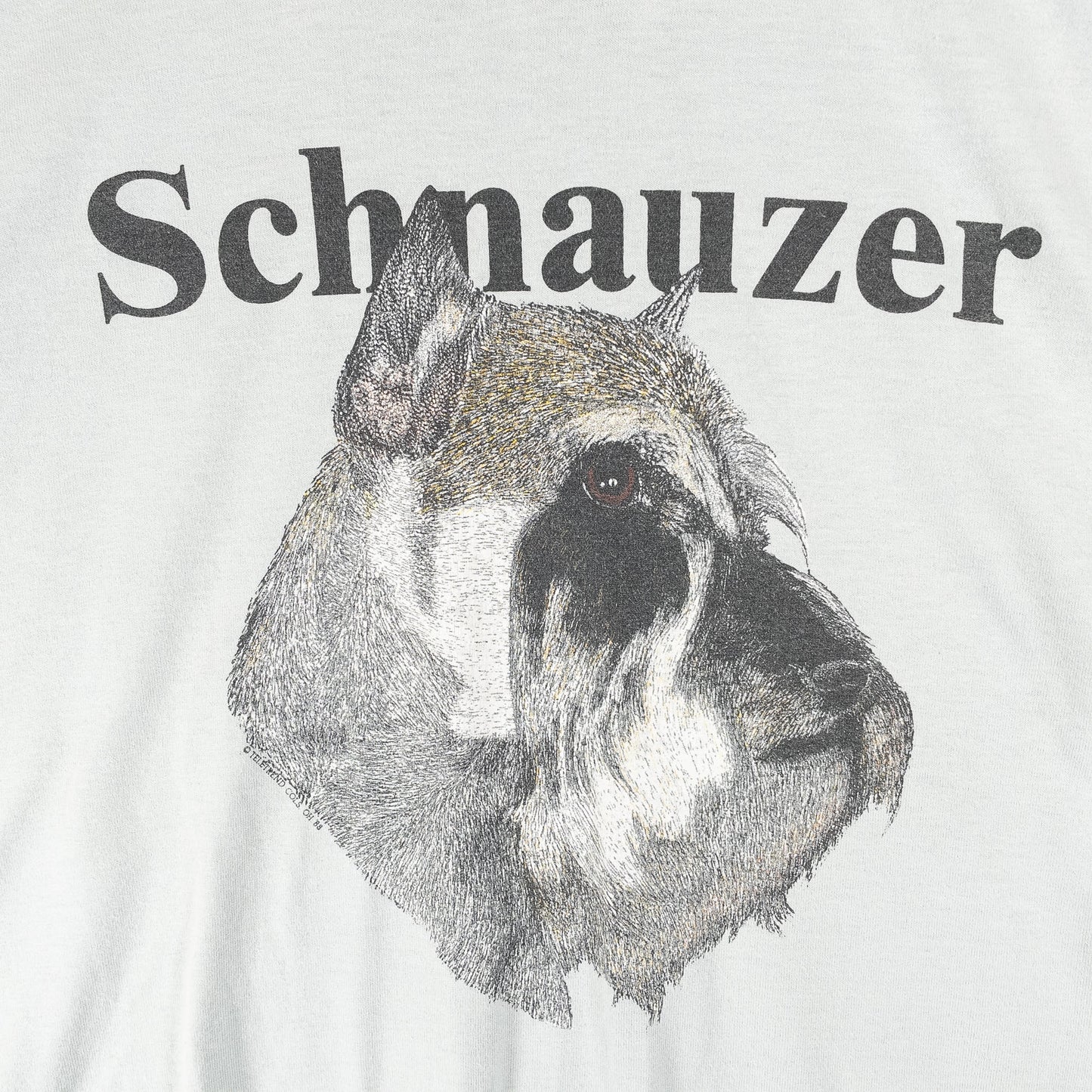 [メンズM] 90年代 Screen Stars/スクリーンスターズ Tシャツ アニマルT Schnauzer シュナウザー