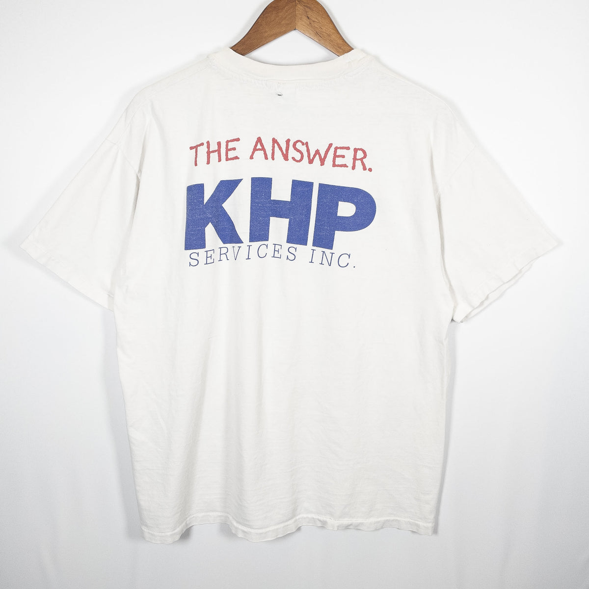 [メンズL] 80〜90年代 Hanes/ヘインズ Tシャツ 企業T