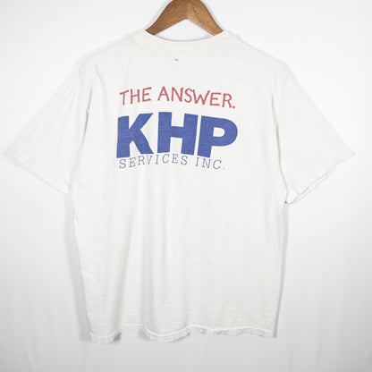 [メンズL] 80〜90年代 Hanes/ヘインズ Tシャツ 企業T