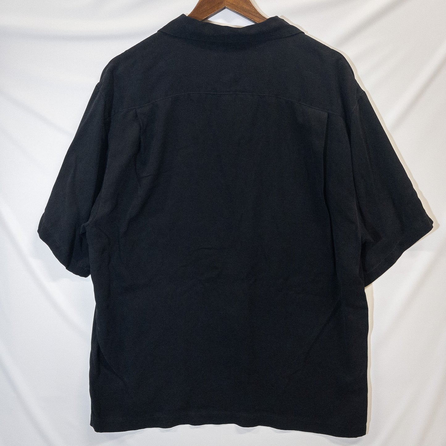半袖シャツ L ブラック シルク素材 Tommy Bahama/トミーバハマ