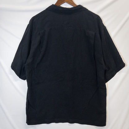 半袖シャツ L ブラック シルク素材 Tommy Bahama/トミーバハマ