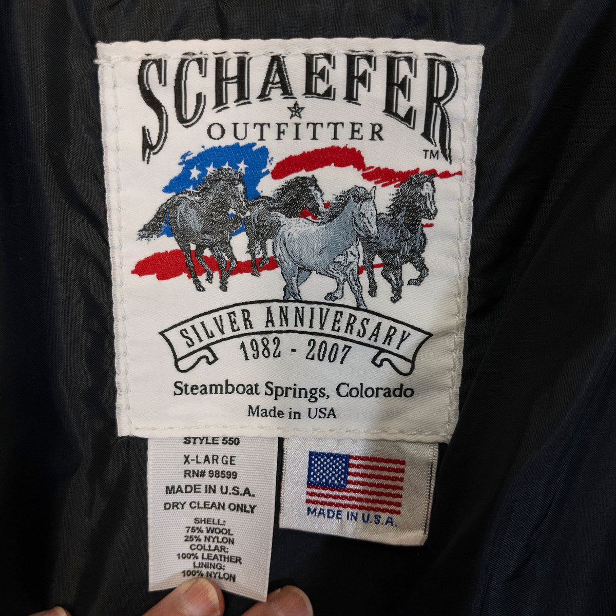 [メンズXL] 90〜00年代 SCHAEFER ウールジャケット USA製