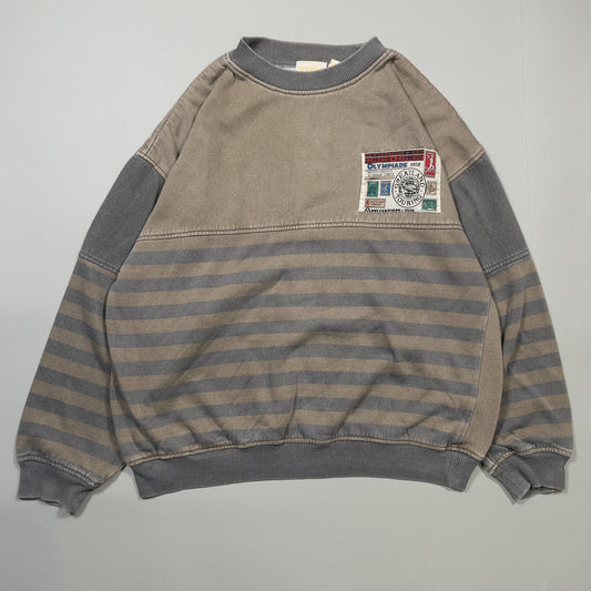 [メンズXL] 90年代 CEZAR スウェット トレーナー レトロ デザイン