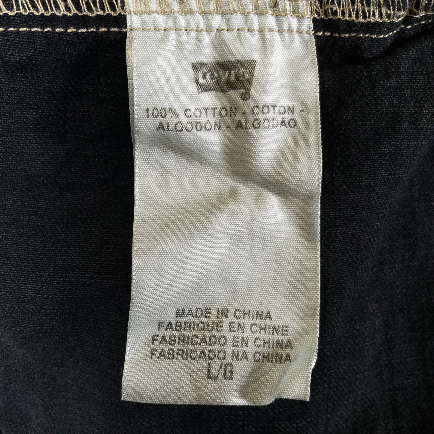 [メンズM] 00年代 Levi's/リーバイス Gジャン・デニムジャケット 黒染め