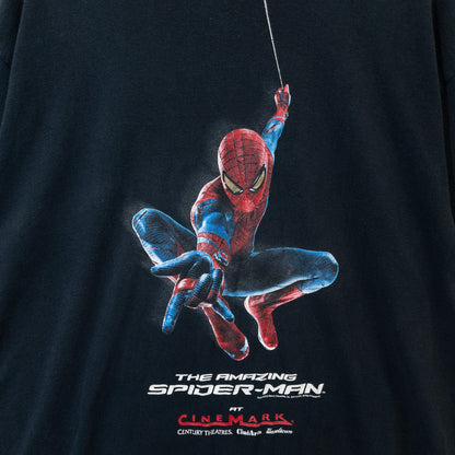 2012s THE AMAZING SPIDERMAN  スパイダーマン Tシャツ XL ブラック 映画プリント GILDAN/ギルダン