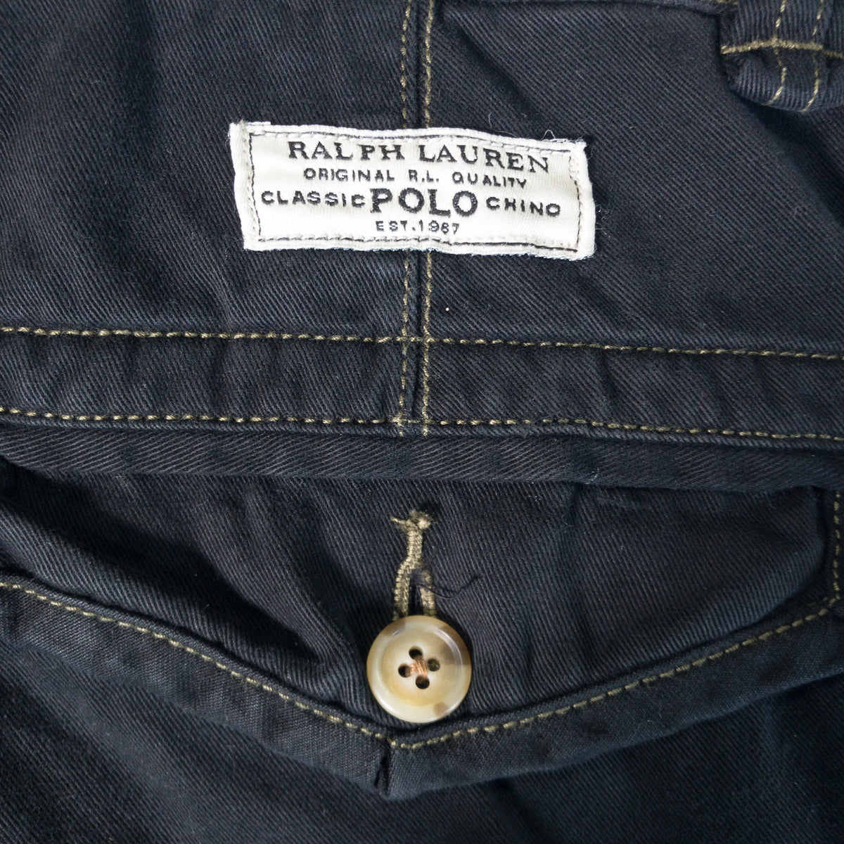 [メンズW33] 90〜00年代 Polo by Ralph Lauren/ポロバイラルフローレン ショートパンツ カーゴショーツ 黒染め