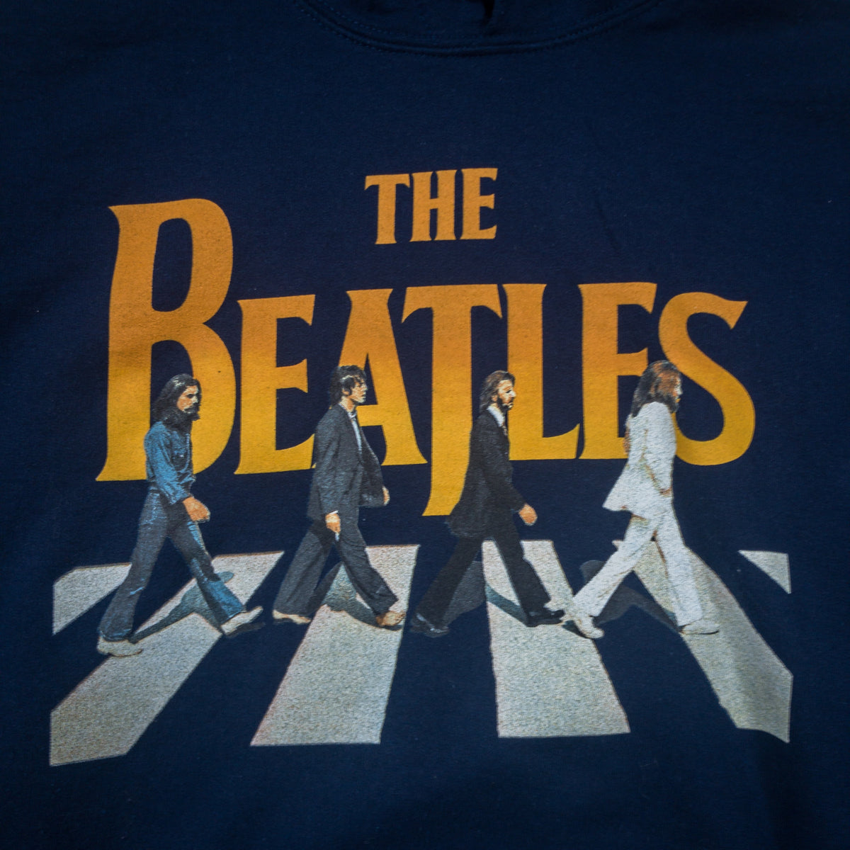 [メンズXL] 00年代 THE BEATLES/ビートルズ パーカー バンドスウェット ABBEY ROAD
