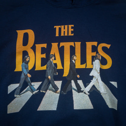 [メンズXL] 00年代 THE BEATLES/ビートルズ パーカー バンドスウェット ABBEY ROAD
