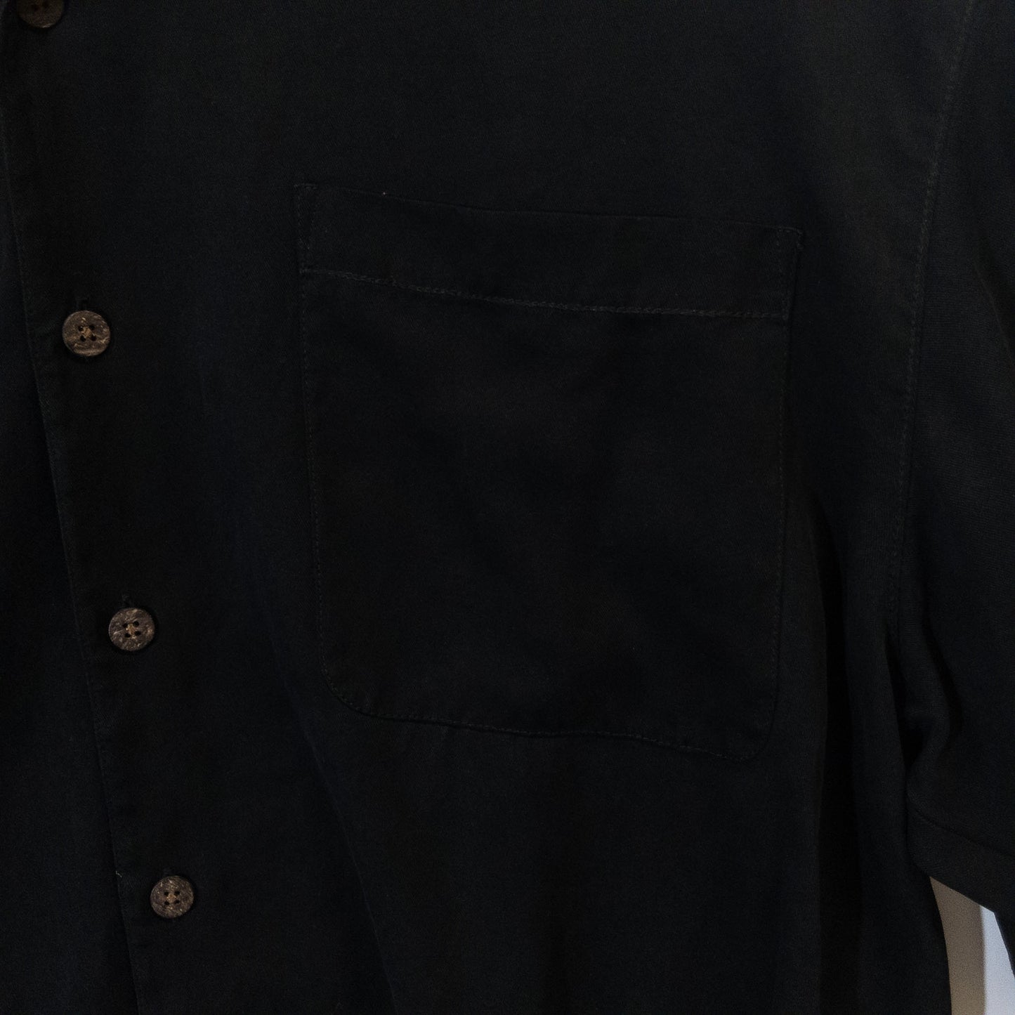 半袖シャツ L ブラック シルク素材 Tommy Bahama/トミーバハマ